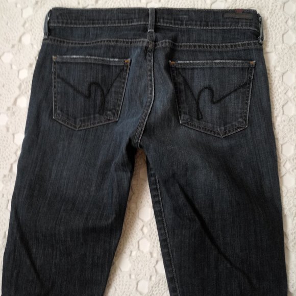 Citizen Humanity 29 Kelly Jeans Low Rise Boot Cut Dark Wash Blue Denim Stretch - Picture 7 of 9